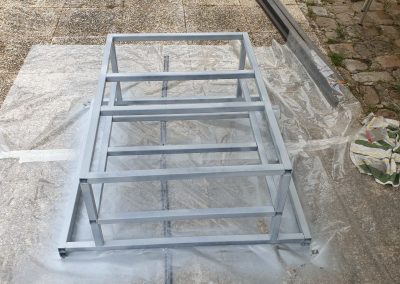 Table basse tactile peinture anti rouille